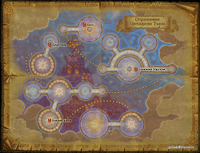 Подробная карта острова Отражение Цитадели Тьмы